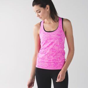 Lululemon Swiftly Tech Racerback Heathered Raspberry Glo Light Size 6 Pink